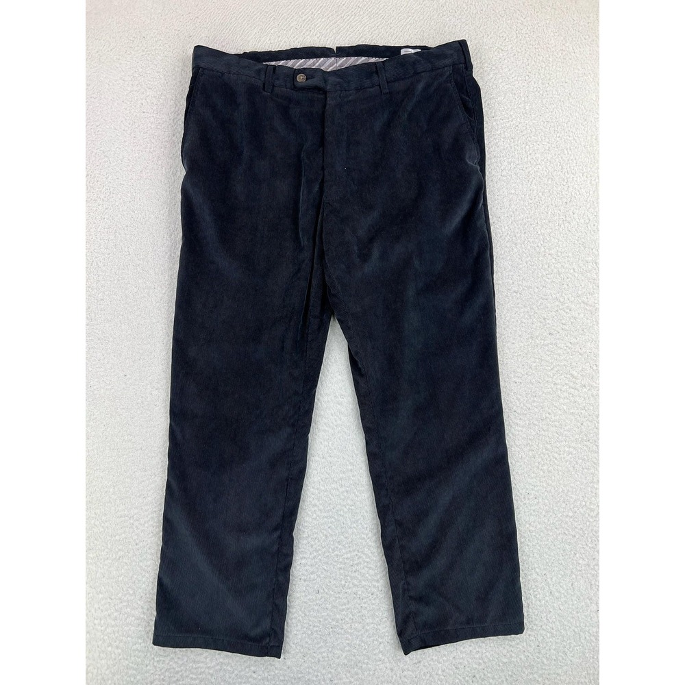 Peter Millar Pants Mens 36x26 Blue Nanoluxe Regular Fit Stretch Corduroy Chino